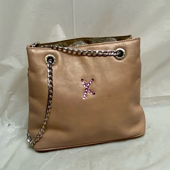 Paloma Picasso- Tiffany’s Designer, Italy Pink Leather-Shoulder- Crossbody Bag - Picture 2 of 12